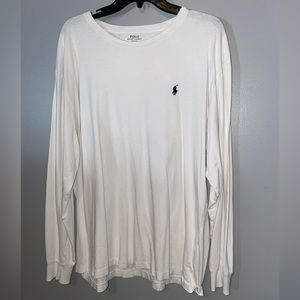 White Polo Long Sleeve Shirt
